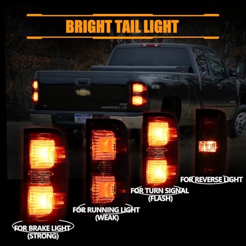 Left Tail Lights for 2014-2019 Chevy Silverado 1500 2500HD Left Driver Side
