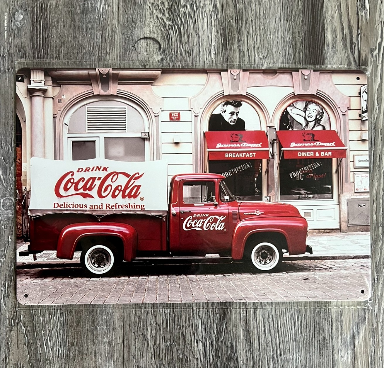 Coca-Cola Delicious & Refreshing 8 x 12 Novelty Metal Sign Shrink-wrapped New!