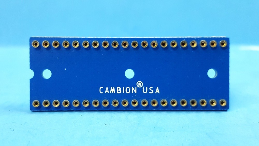 ONE PC- IC SOCKET, 40 PIN DIP SOCKET, CAMBION, Screw Machine, Gold Contact