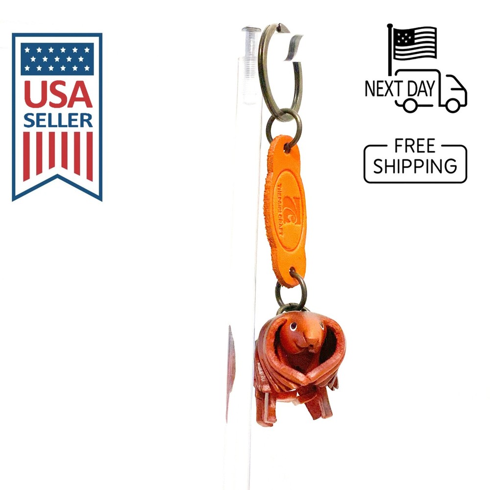 SHIH TZU Handmade Leather Keyring