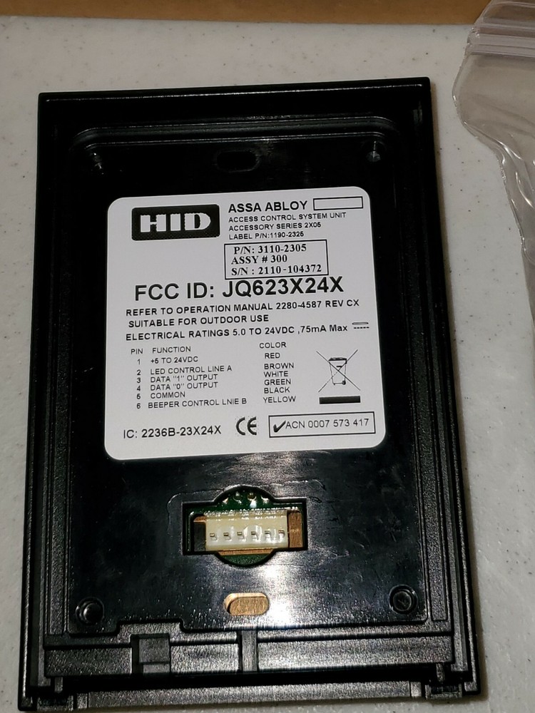 HID 3110-2305 230 Access Control System Proximity & Magnetic Stripe Reader