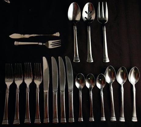 Cambridge Silversmith Codie 19 Piece Flatware Set Multiple Piece Types