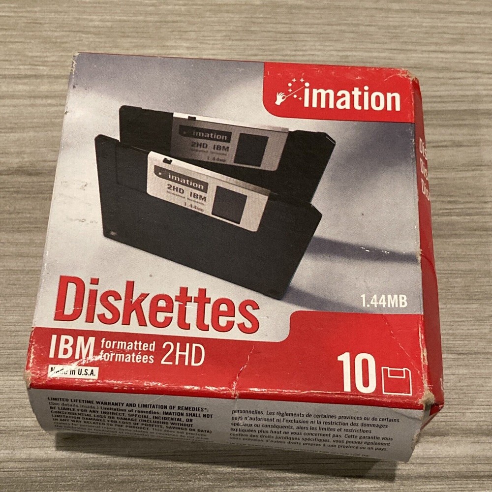 Imation 12881 3.5in. Floppy Disk 1.44MB IBM Diskettes