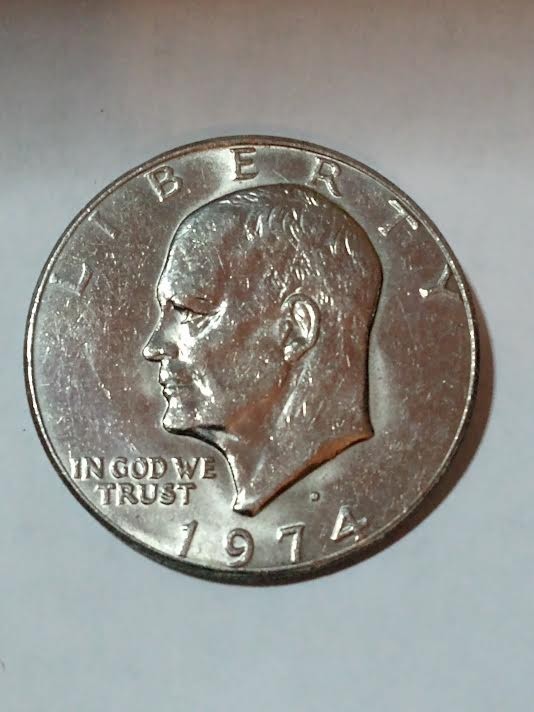 1974-D US Eisenhower Dollar coin...