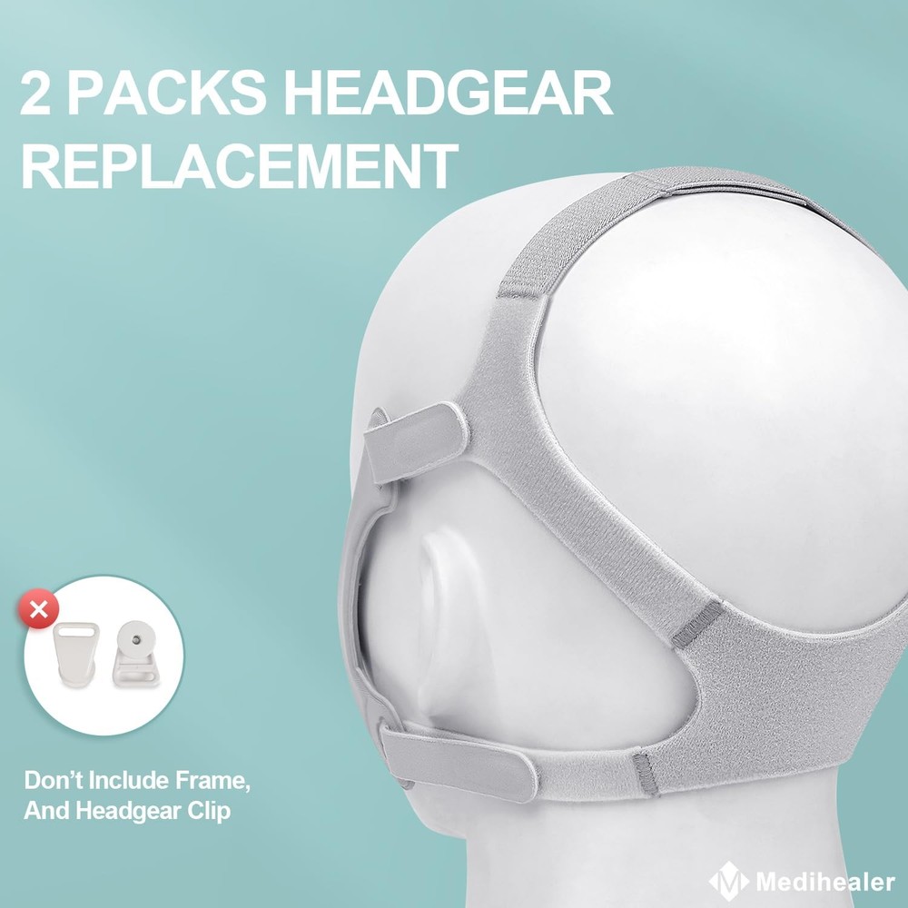 2Packs CPAP Headgear, 2Pack Replacement 2 Count (Pack of 1)