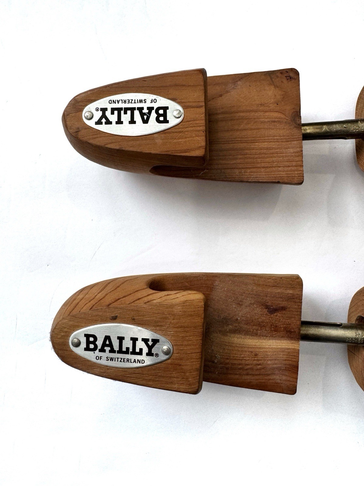 Bally of Switzerland Cedar Wood Shoe Trees Adjustable Size XL Shape Keepers