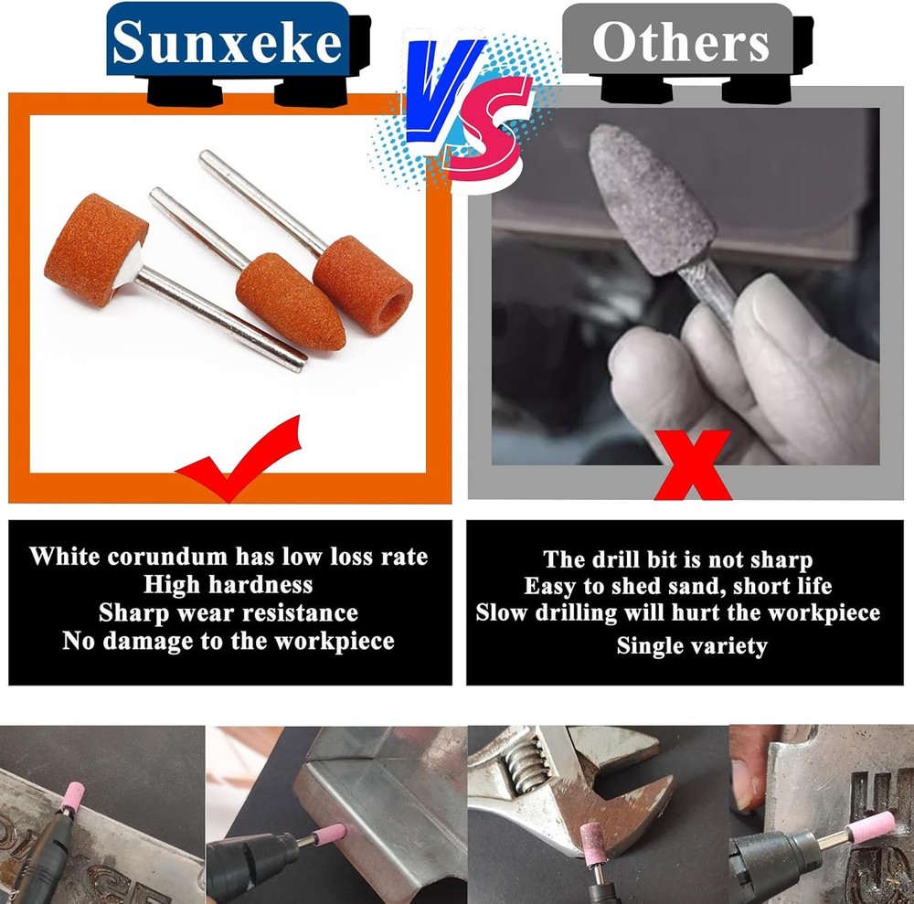 Sanding Drum Set for Dremel Rotary Tools-Includes Drum+Sanding Bits