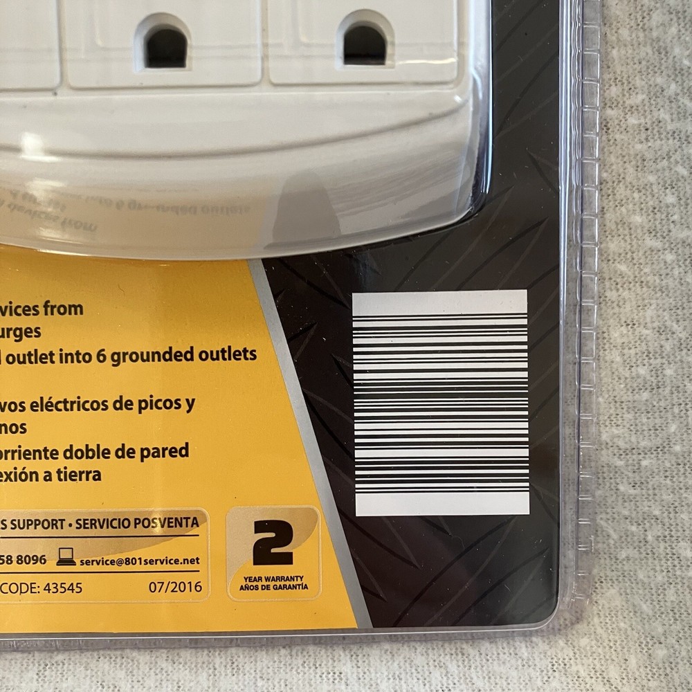 ELECTRICAL WORK ZONE 6-OUTLET SURGE PROTECTOR CUBE - Great Protection