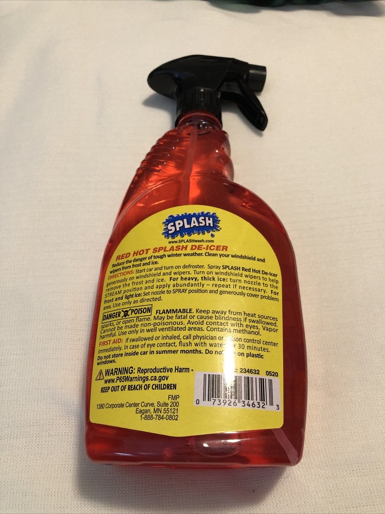 SPLASH Red Hot De-icer Windshield Trigger Spray 32 Ounces