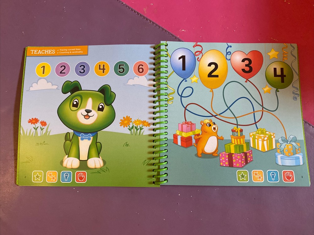 NEW LeapFrog Leap Start 3D Preschool book — SCOUT & FRIENDS MATH PROBLEM SOLVING