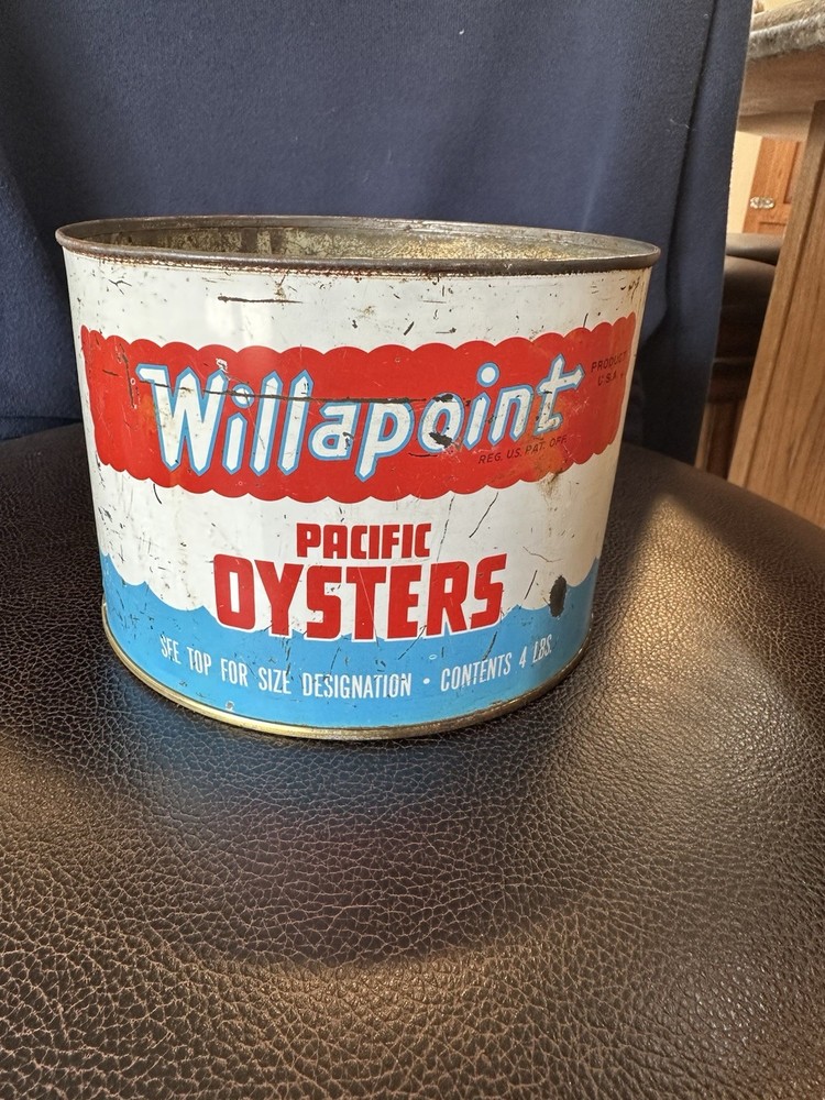 Willapoint Pacific Oysters Tin Can