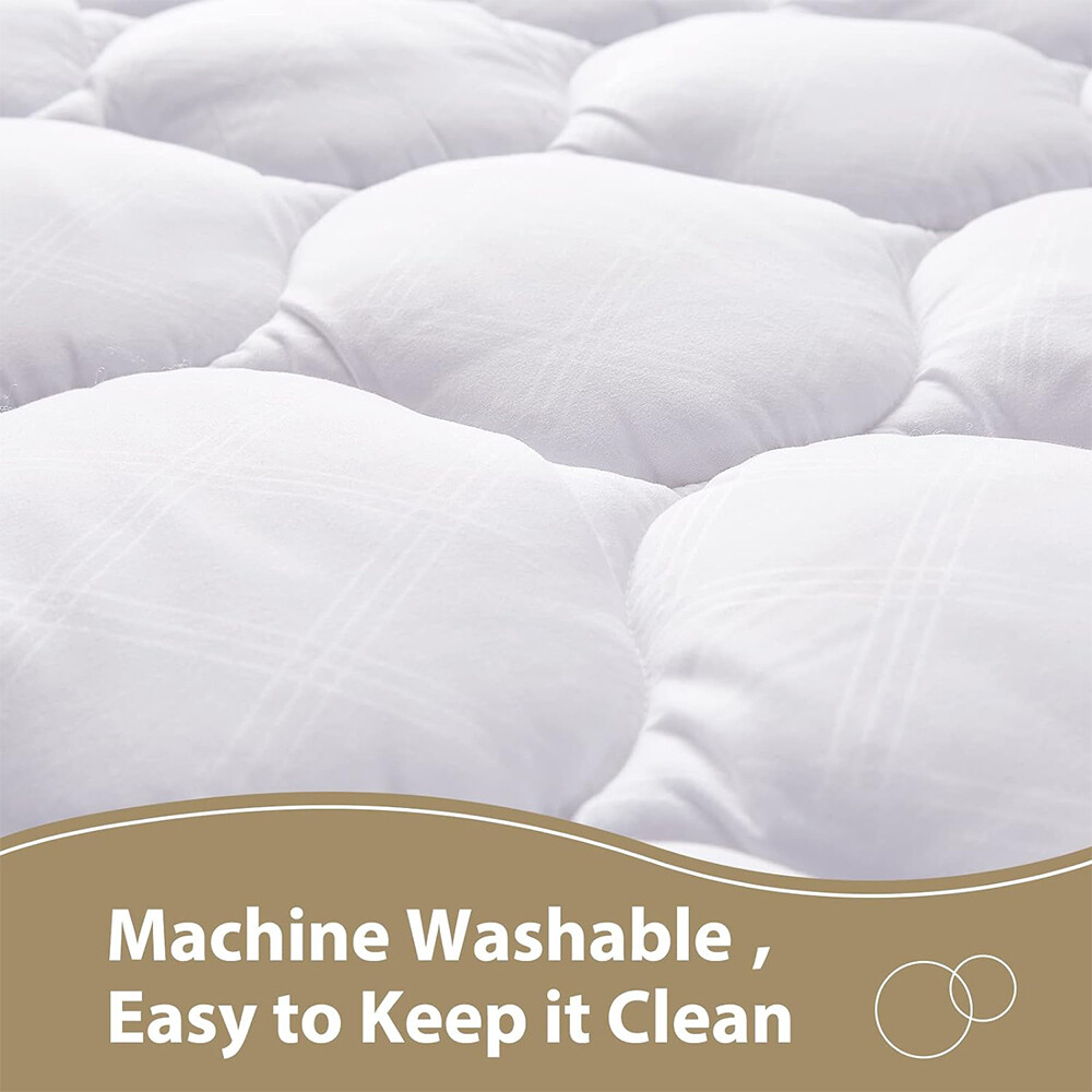 Mattress Pad Cover Soft Mattress Protector Cover with 8-21" Deep Pocket All Size