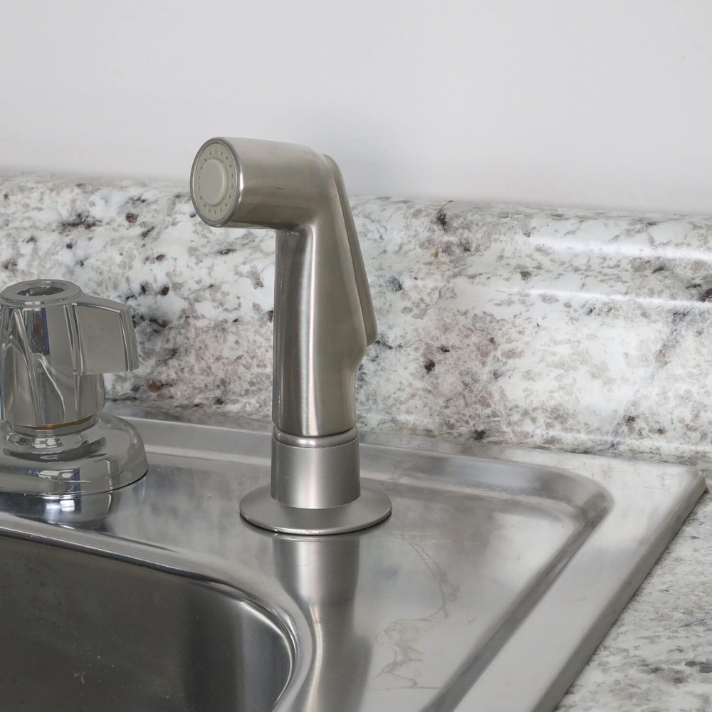 Brushed Nickel Pull Out Sink Side Sprayer Head Kitchen Faucet Replacement