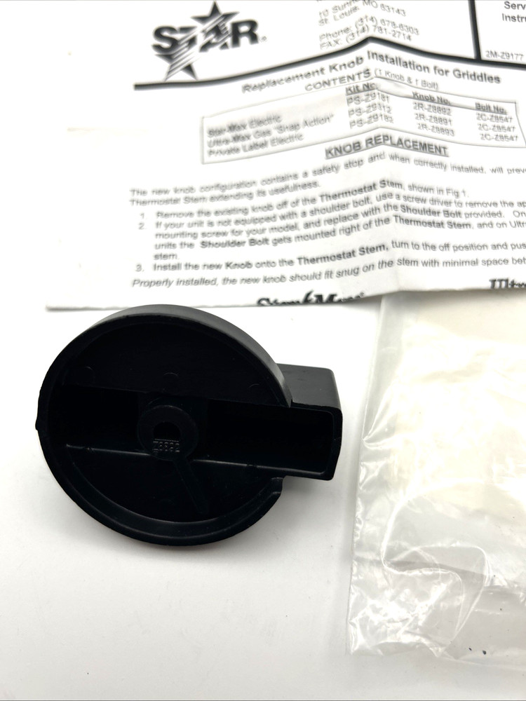 Star - Griddle Knob Replacement - 2M-Z9177