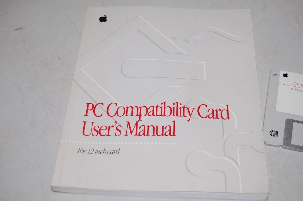 Apple PC Compatibility Card User's Manual & 3.5" PC Software Disk