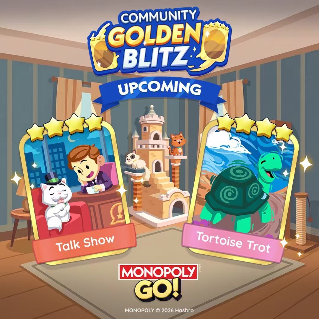 Golden Stickers Golden Blitz⚡ Mono-Poly Go 4 ⭐️ Talk Show  & Tortoise Trot Fast
