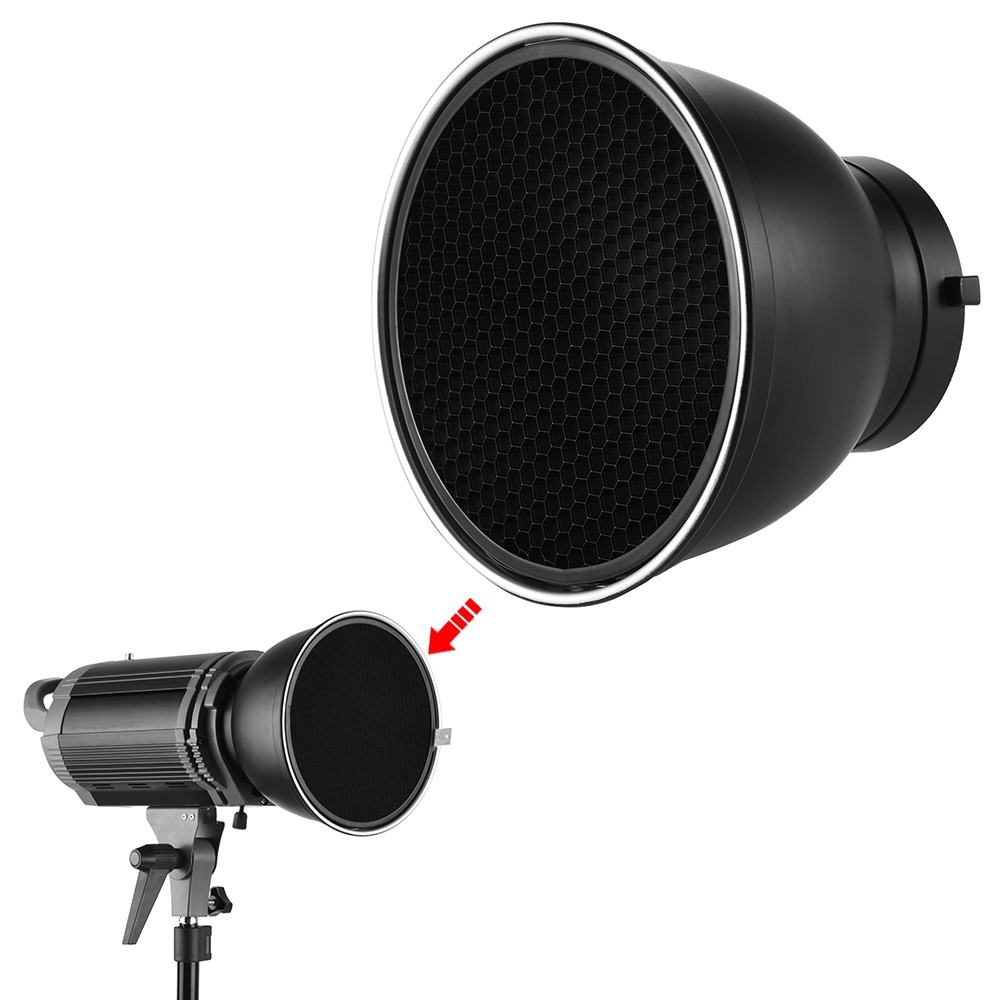 7'' Standard Reflector Diffuser Lamp Shade Dish With 60° Grid For