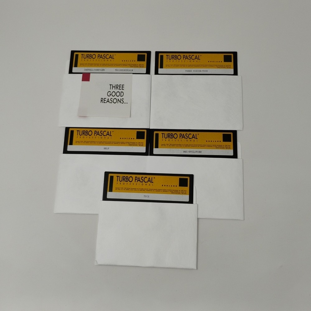 Borland Turbo Pascal With Objects Version 6.0 Professional Edition PC Software