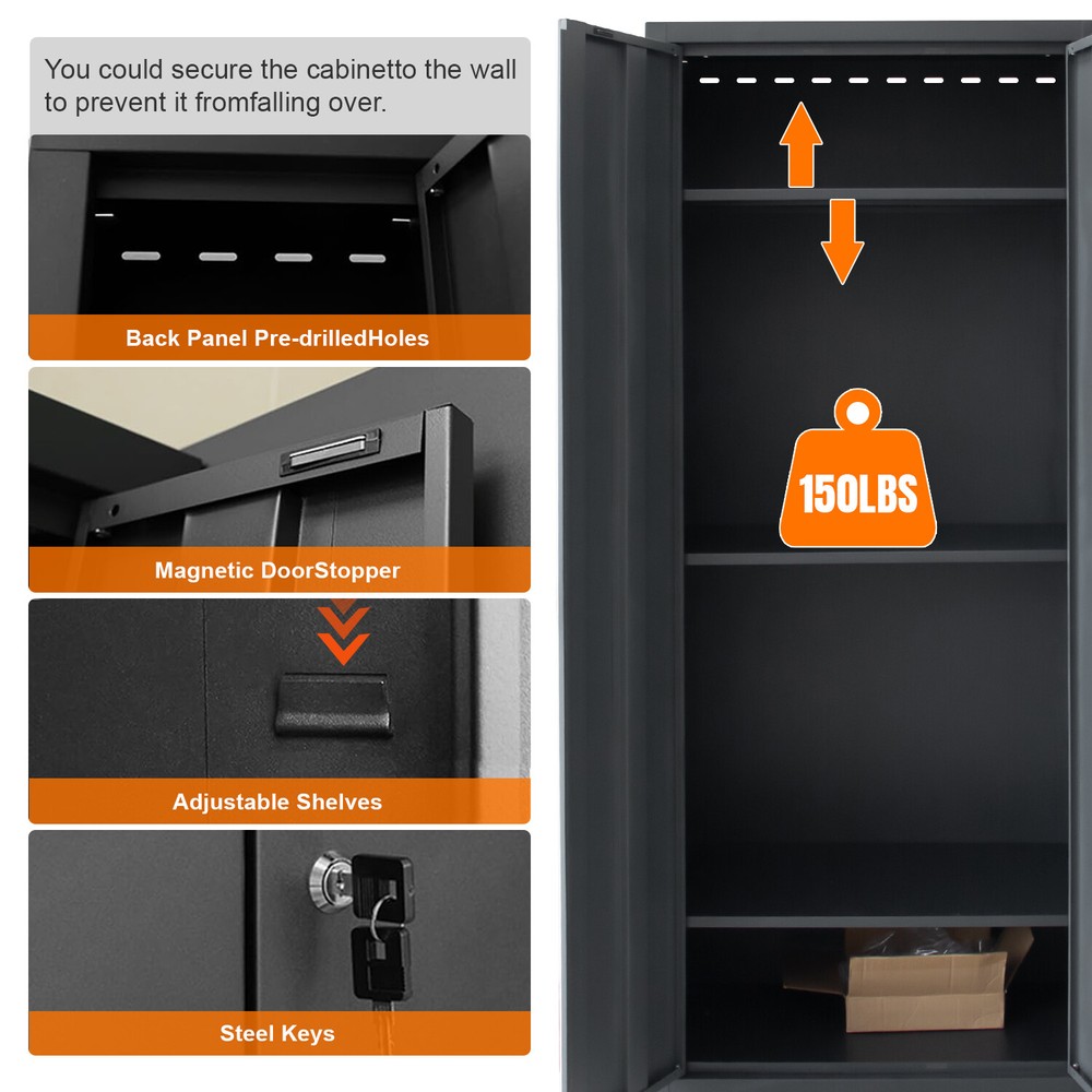 Garage Storage Cabinet System 9-Pcs Workshop Set Cabinets and Storage System