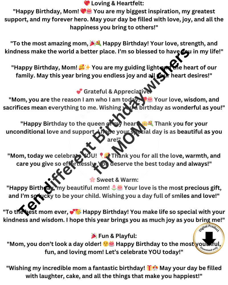 Digital Birthday Card Printable