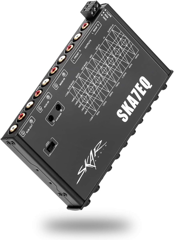 Compact 1/2 DIN 7-Band Pre-Amp Equalizer - Elevate Your Car Audio Experience
