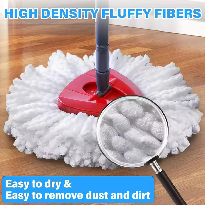 5x Replacement Microfiber Mop HEAD For O-Cedar Spin Mop Easy Clean Wring Refill