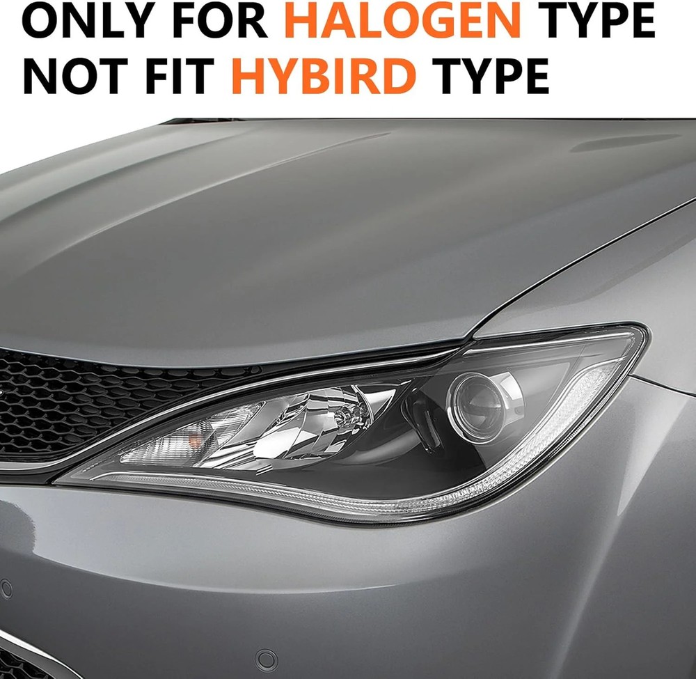 FIONE Headlights Assembly Halogen Projector Headlamp Left Driver Side