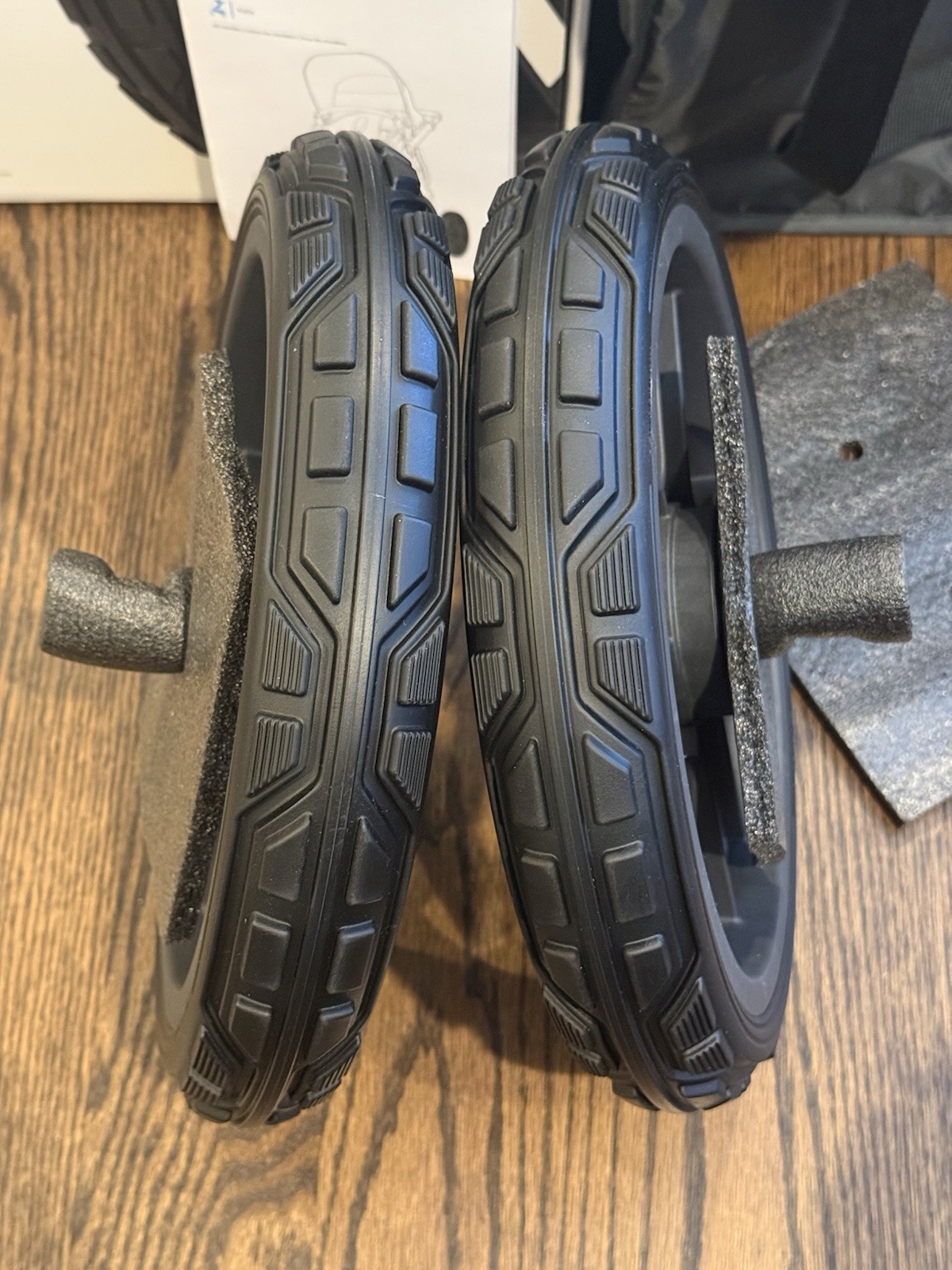 2 Rear Wheels Only UPPABaby Vista Stroller All-Terrain Wheels Easy Attach Wheels