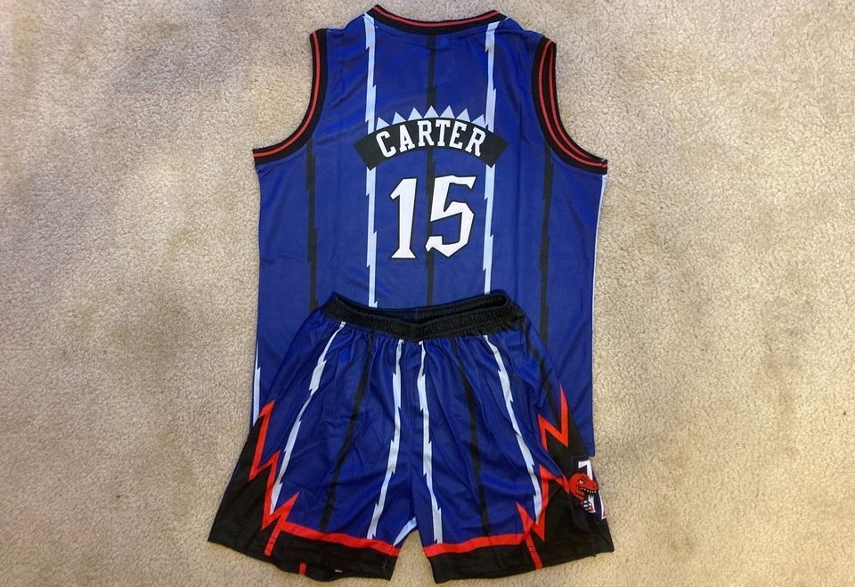 Youth Carter Jersey Shorts Raptors Basketball 2T thru XL 14-16 costume or play