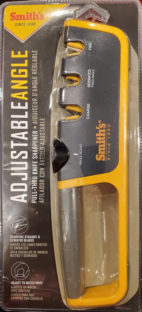 Smith's Adjustable Angle Pull-Thru Knife Sharpener 50264 NIP
