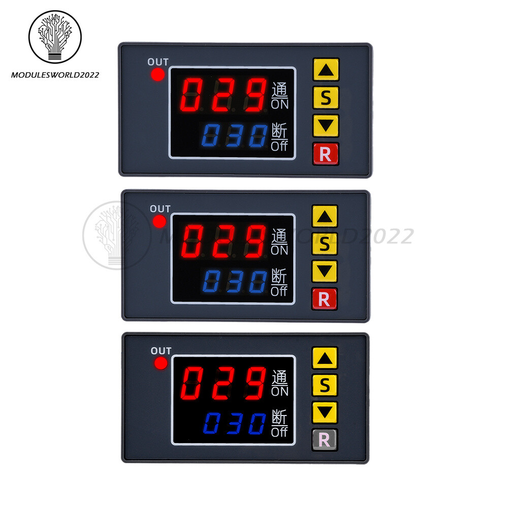 T3231 Programmable Digital Time Delay Relay Dual Display Timer Control Switch