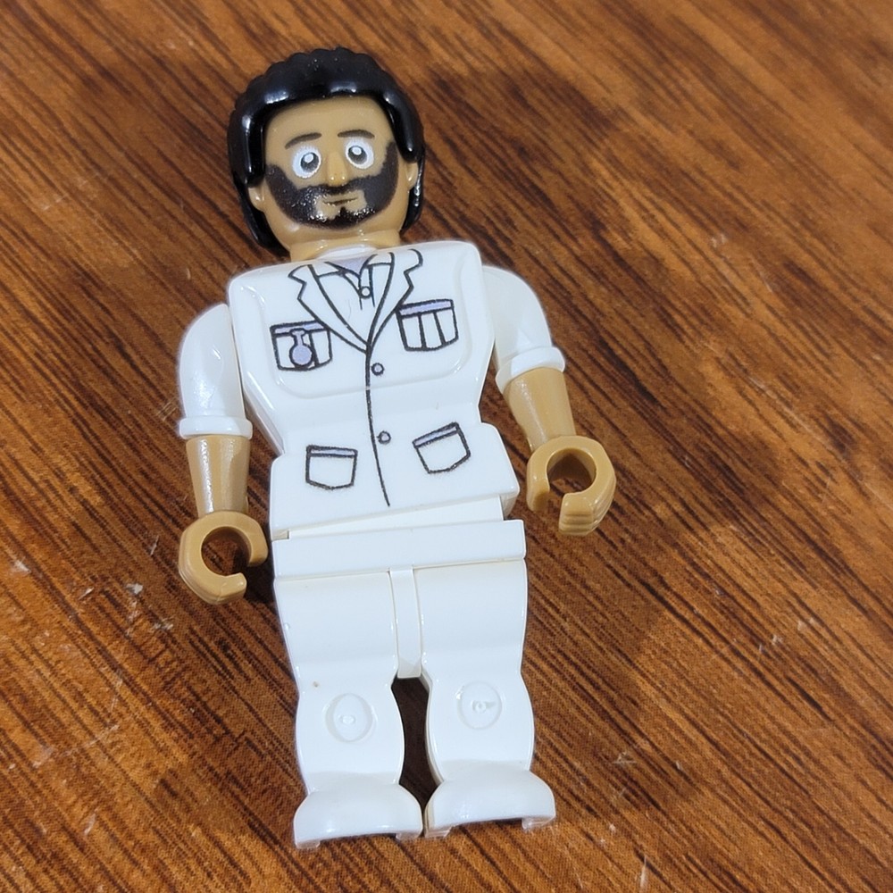 Building Block Man Figure With Beard