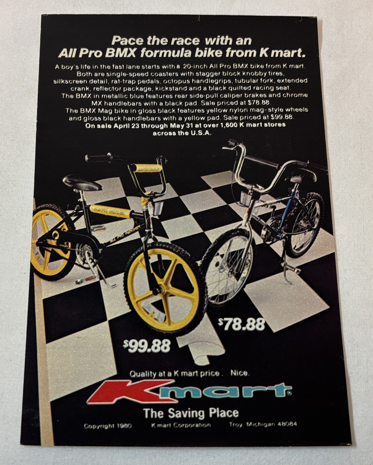 1980 K-Mart ad ~ BMX BICYCLES