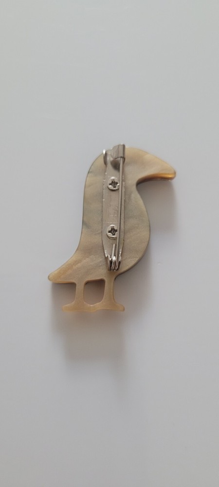 Acrylic bird brooch