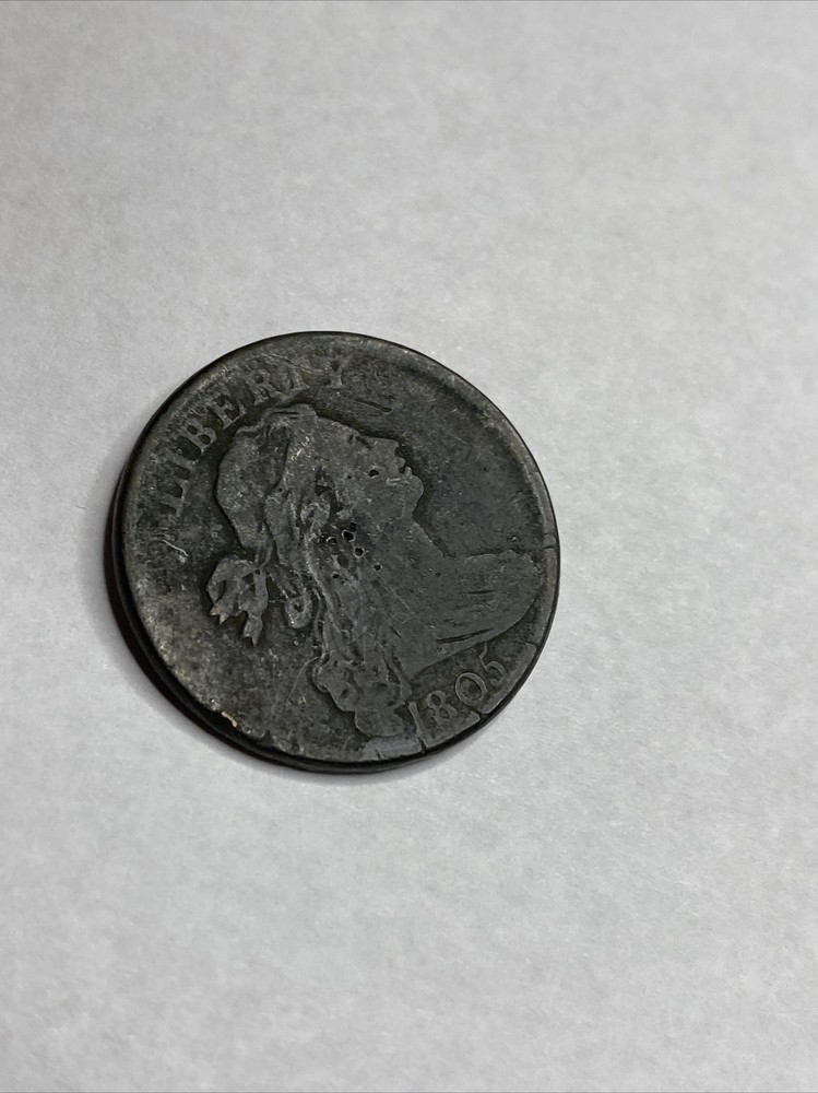 1805 Draped Bust US Copper Large Cent 1C
