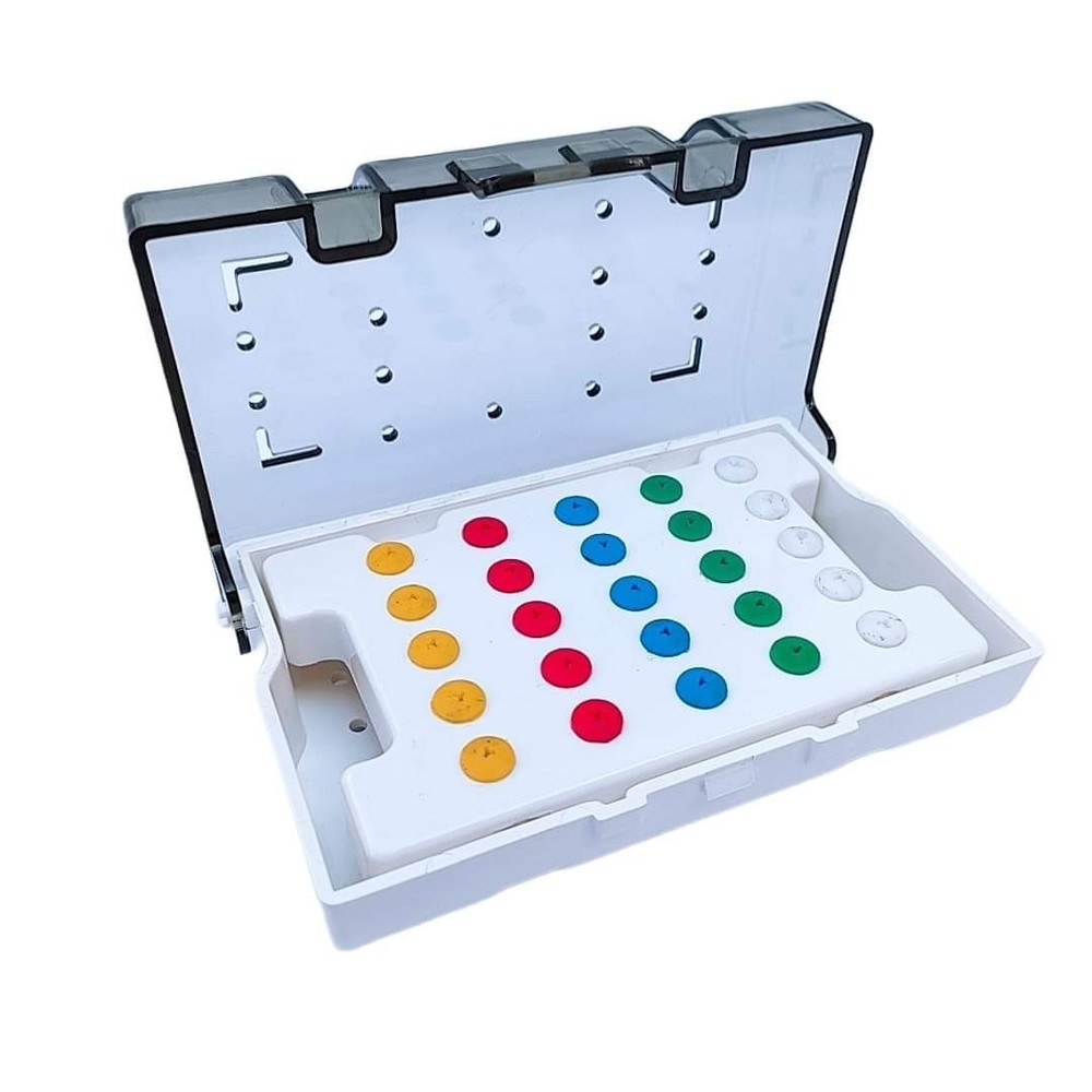 Plastic Empty Sterilization Box for Implant Tools Autoclave Box For 25 Pcs