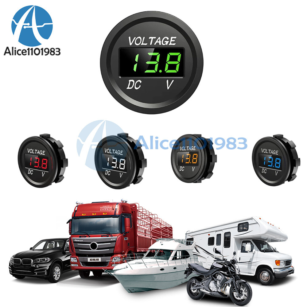 DC 5-48V Mini Waterproof Digital Voltmeter Voltage Tester LED Display Voltmeter