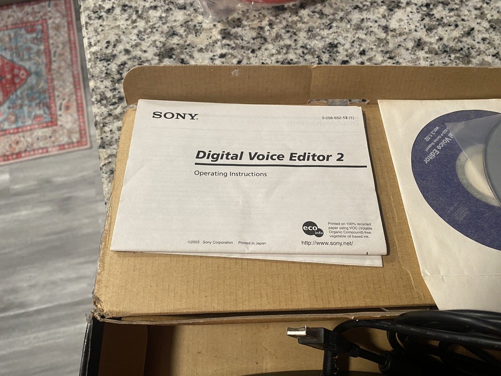 SONY 3-FUNCTION VOICE RECORDER TRANSCRIBING FOOT PEDAL FS-85USB