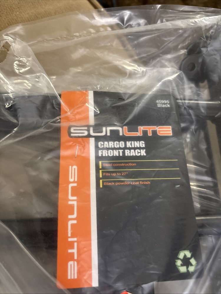 Sunlite Cargo King Front Rack 45995 Black