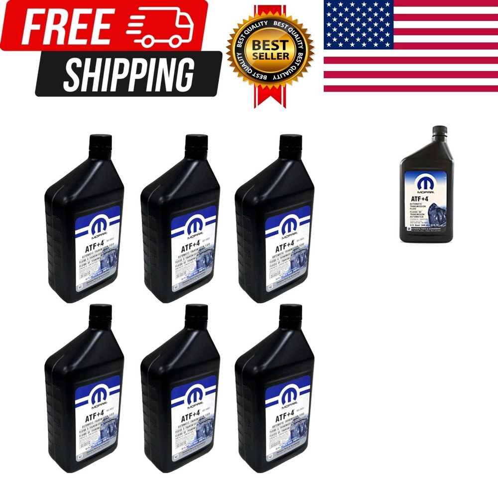 68218057AB ATF+4 Automatic Transmission Fluid, 1 Quart 6 Pack