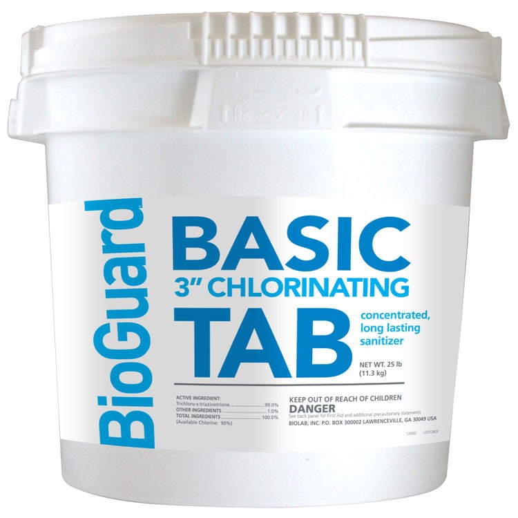 BioGuard Pool Chemical Kit - 50 lbs Basic Tabs - 24 lbs Basic Shock - 3 Back-...