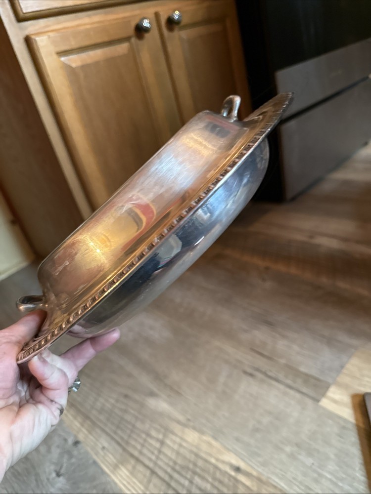 W. M. Rogers Silver plate covered Vegetable Serving Dish