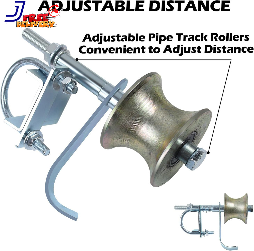 6" Wheels Rolling Gate Hardware Kit for Chain Link Gate Sliding Gate Hardware