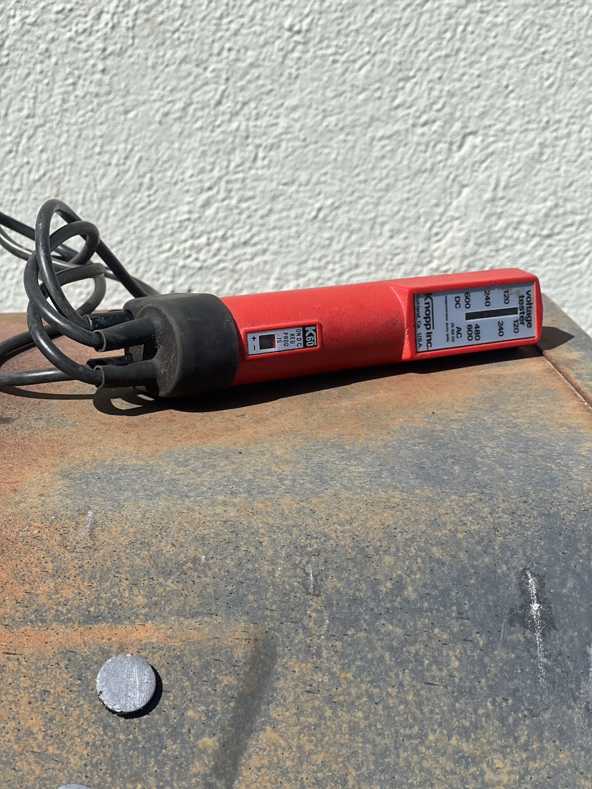 Vintage Knopp K60 Voltage Tester 120–600V AC/DC Electrician Tool USA