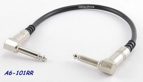 1FT Pro Effects Pedal Board 1/4" Mono Phono Right Angle Patch Cable,  A6-101RR