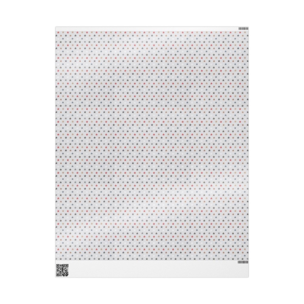 Light Grey With Star Pattern Wrapping Papers
