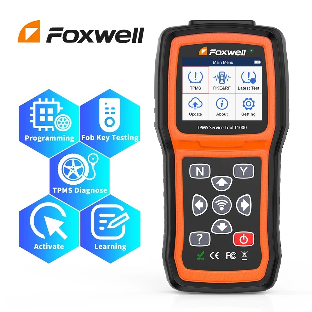 Foxwell T1000 Car TPMS Reset Tire Pressure Sensor Activate Programming Scan Tool