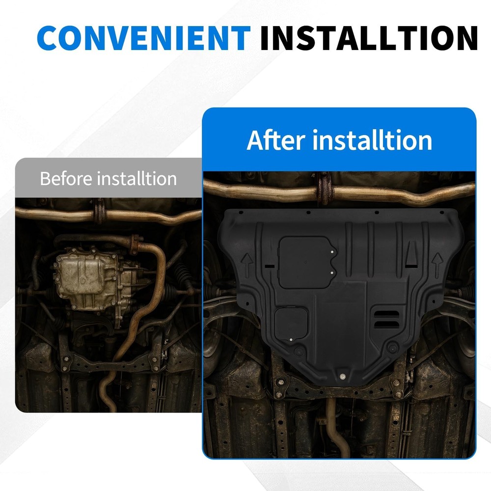 Front Lower Engine Splash Shield Compatible with Jeep Cherokee 2019 2020 2021...