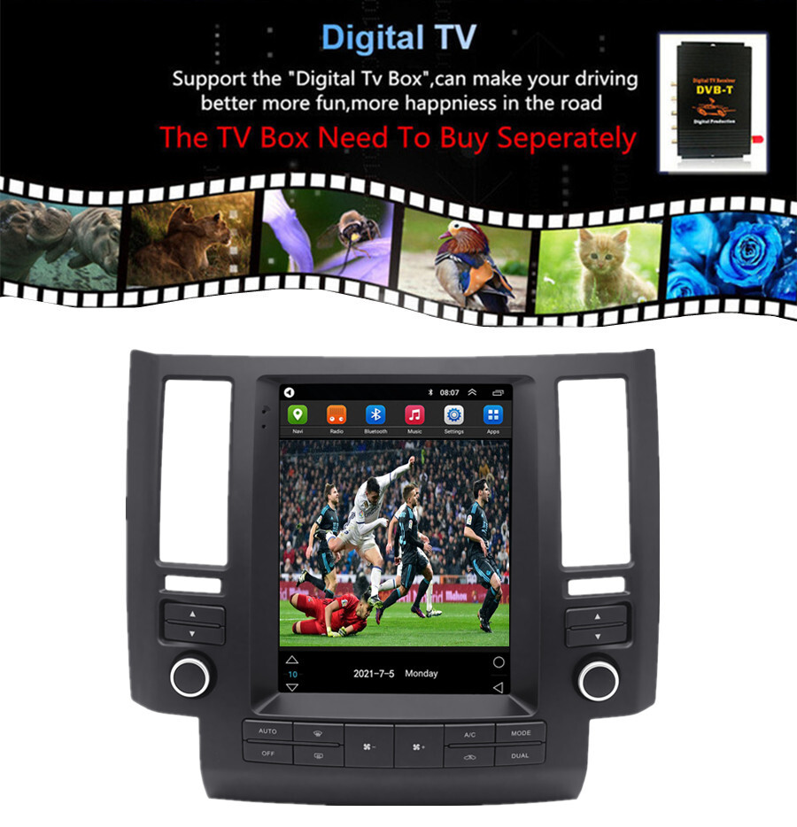 9.7" Android 11 Stereo Radio Head Unit Navi GPS For Infiniti FX35 FX45 2003-2006