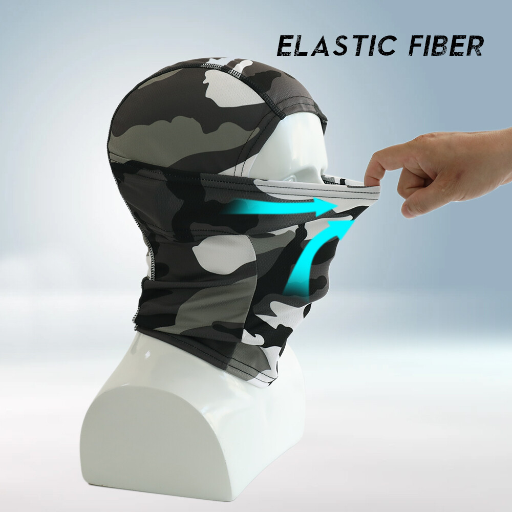 Camo Balaclava Face Mask UV Protection Ski Sun Hood Tactical Masks for Men Women